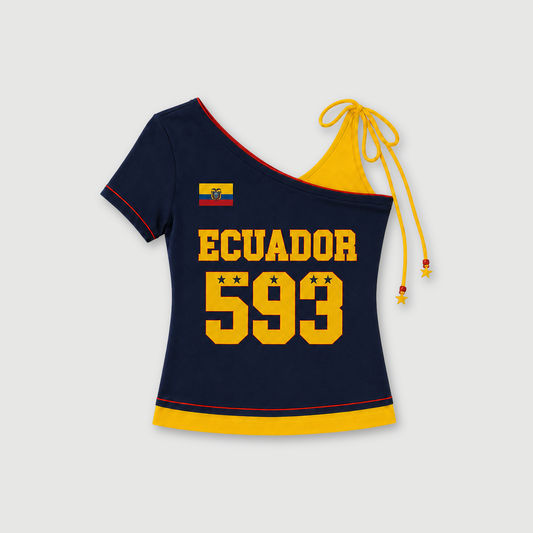 PRE SALE One Shoulder Top Ecuador 593