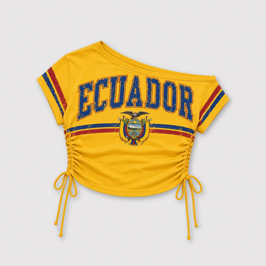 PRE SALE Crop Top Off Shoulder Ecuador
